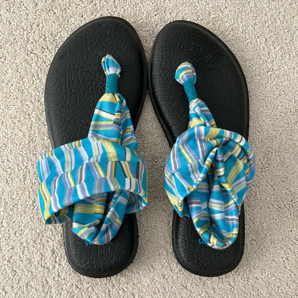 Sanuk Yoga Sling Flat Sandal Size 7